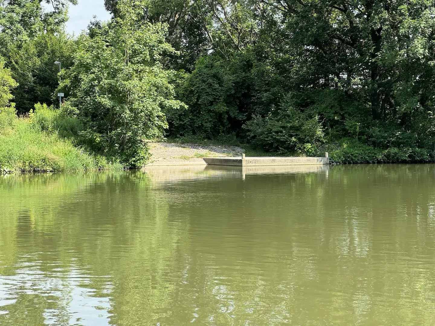 Mit dem SUP Board auf der Donau, Thalfingen Ausstieg